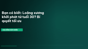 phòng loãng xương sớm