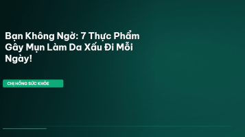 chế độ ăn gây mụn