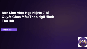 phong thủy bàn làm việc