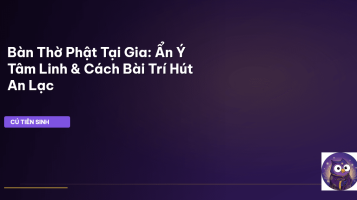 bàn thờ Phật tại gia