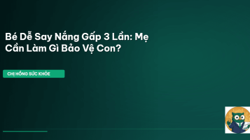 say nắng cho bé