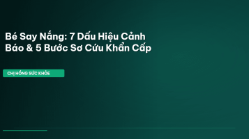 bé say nắng