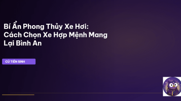 phong thủy xe hơi