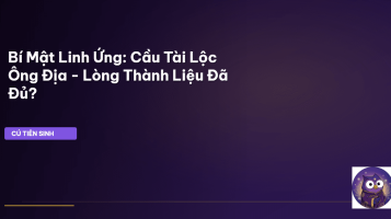 cầu tài lộc Ông Địa