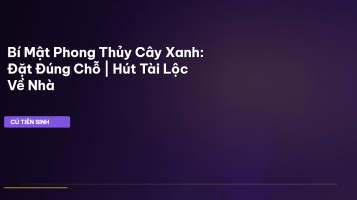 phong thủy cây xanh