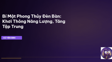 phong thủy đèn bàn