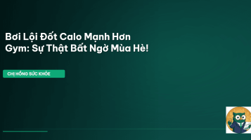 bơi lội đốt calo