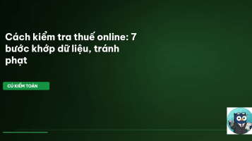 kiểm tra thuế online