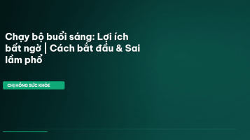 chạy bộ buổi sáng