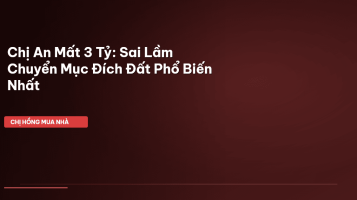 chuyển mục đích sử dụng đất
