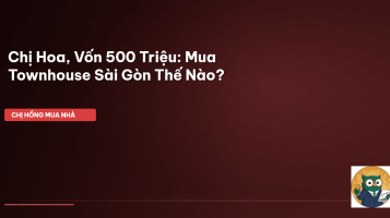 mua townhouse vốn ít