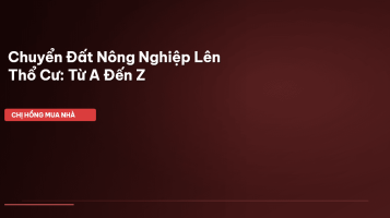 chuyển mục đích sử dụng đất
