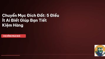 chuyển mục đích sử dụng đất