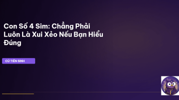 con số 4 sim