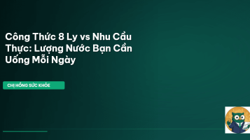 lượng nước cần uống
