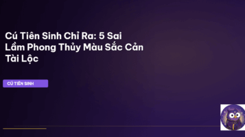 phong thủy màu sắc