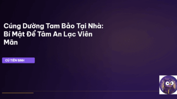 Cúng dường Tam Bảo tại nhà