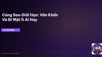 cúng sao giải hạn