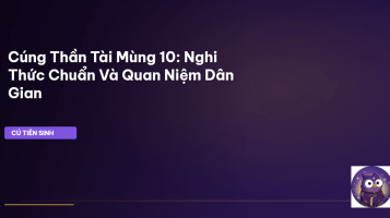 cúng Thần Tài mùng 10