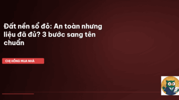 đất nền sổ đỏ