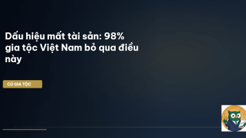 dấu hiệu mất tài sản