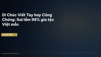 di chúc viết tay
