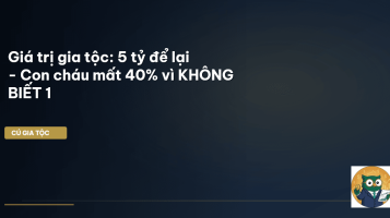 giá trị gia tộc