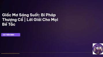giấc mơ sáng suốt