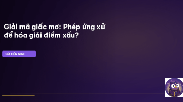 giải mã giấc mơ