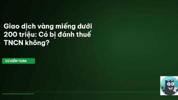 thuế vàng miếng