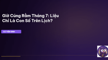 cúng rằm tháng 7 giờ nào