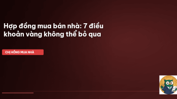 hợp đồng mua bán nhà
