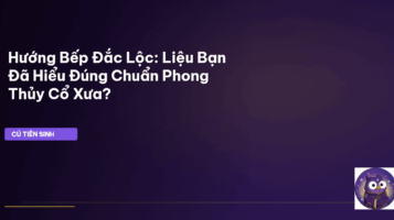 hướng bếp phong thủy