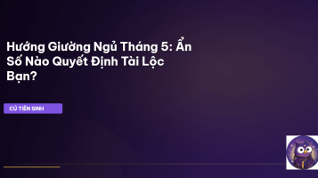 hướng giường ngủ tháng 5