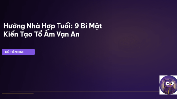 hướng nhà hợp tuổi