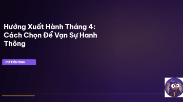 hướng xuất hành tháng 4