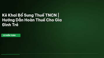 kê khai bổ sung thuế TNCN