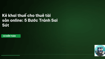 kê khai thuế cho thuê tài sản