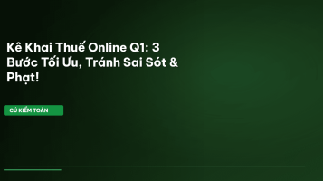 kê khai thuế online Q1