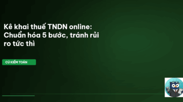 kê khai thuế TNDN online