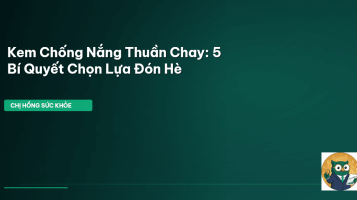kem chống nắng thuần chay