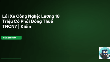 thuế tncn tài xế công nghệ