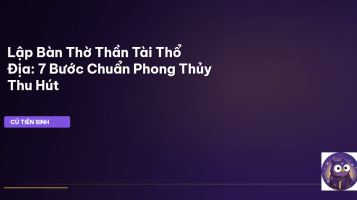 bàn thờ Thần Tài Thổ Địa