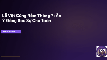 lễ vật cúng Rằm Tháng 7
