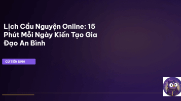 lịch cầu nguyện online