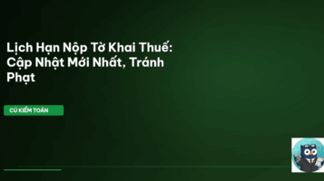 lịch nộp tờ khai thuế
