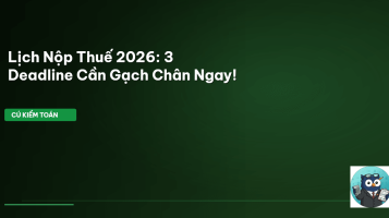 lịch nộp thuế 2026