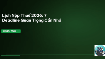 lịch nộp thuế 2026