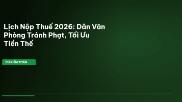 lịch nộp thuế 2026