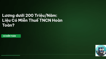 thu nhập dưới 200 triệu